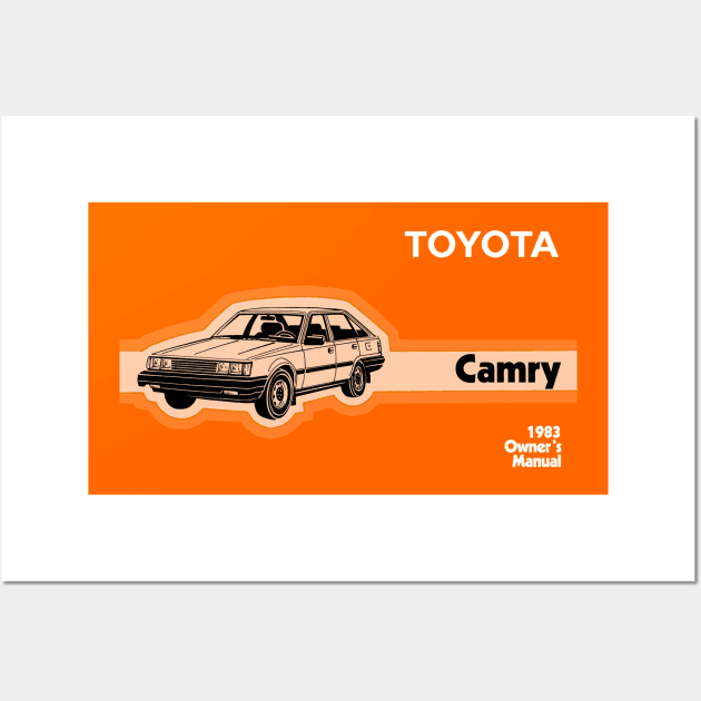 TOYOTA CAMRY - owners manual Wall Art by Throwback Motors